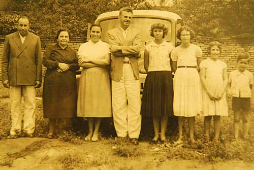 José, Anna, Lourdes, Vítor, Vandete, Célia, Maura e Rubens