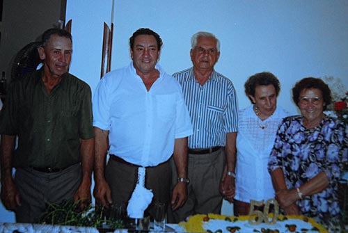 Ademar, Carlos, Vítor, Lourdes e Zélia