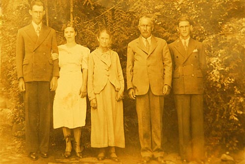José Mathias, Catarina, Gecelda, Mathias e Joaquim