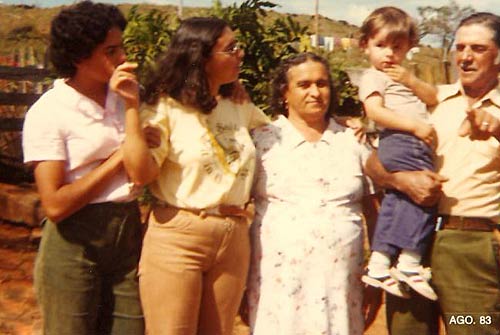 Geraldo Afonso Bueno e família